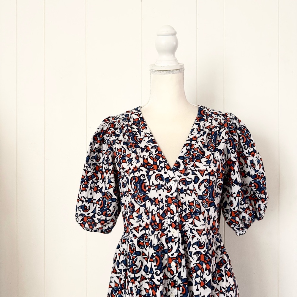 XiRENA Lennox Midi Dress in Amalfi Blue Medium - Picture 3 of 8